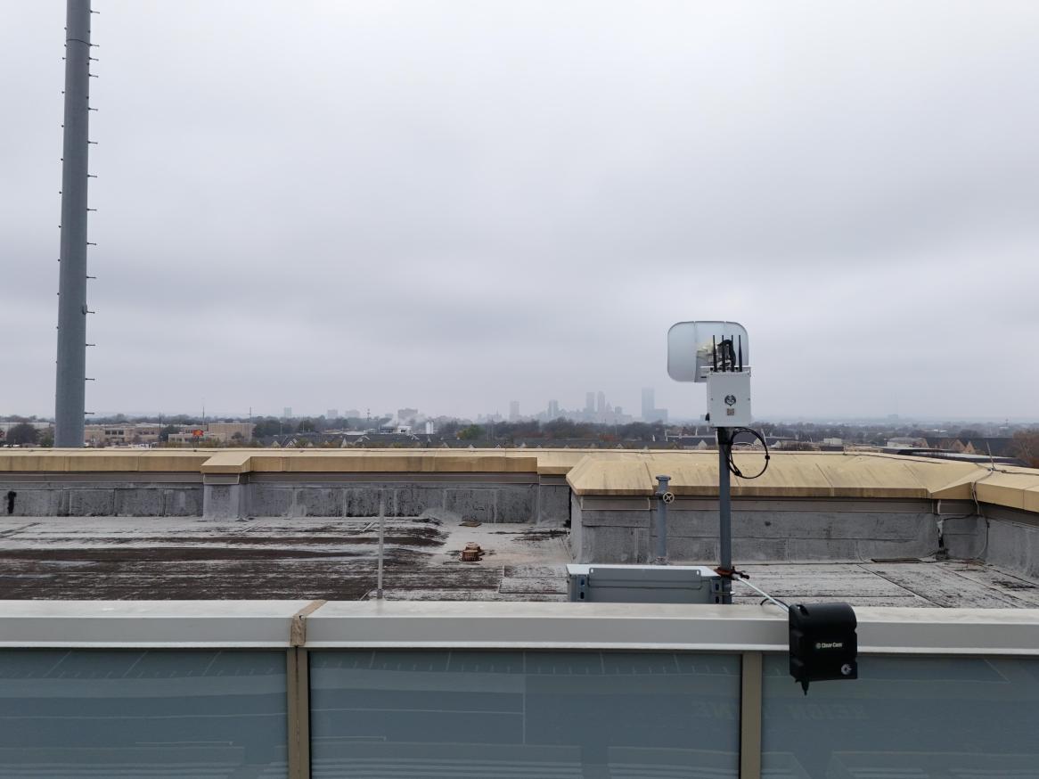 G1 sensor installed on a University of Tulsa roof